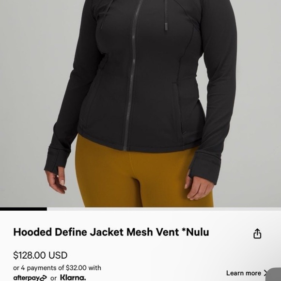 LULULEMON hooded mesh vent define jacket 6 - Picture 4 of 4